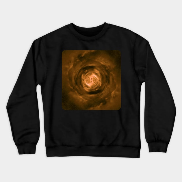 Orange Wormhole in Space Crewneck Sweatshirt by The Black Panther